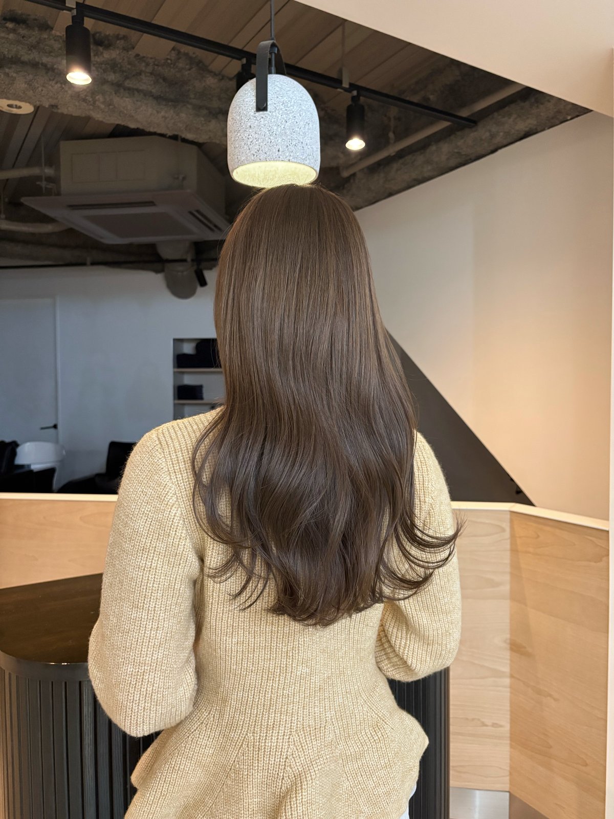 ロングのヘアスタイル(暗髪ブラウン(ナチュラルブラウン))