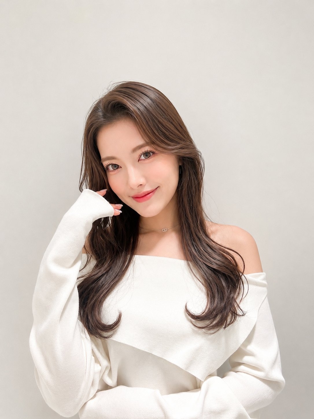 ロングのヘアスタイル（ブラウン系（明るめのナチュラルブラウン））